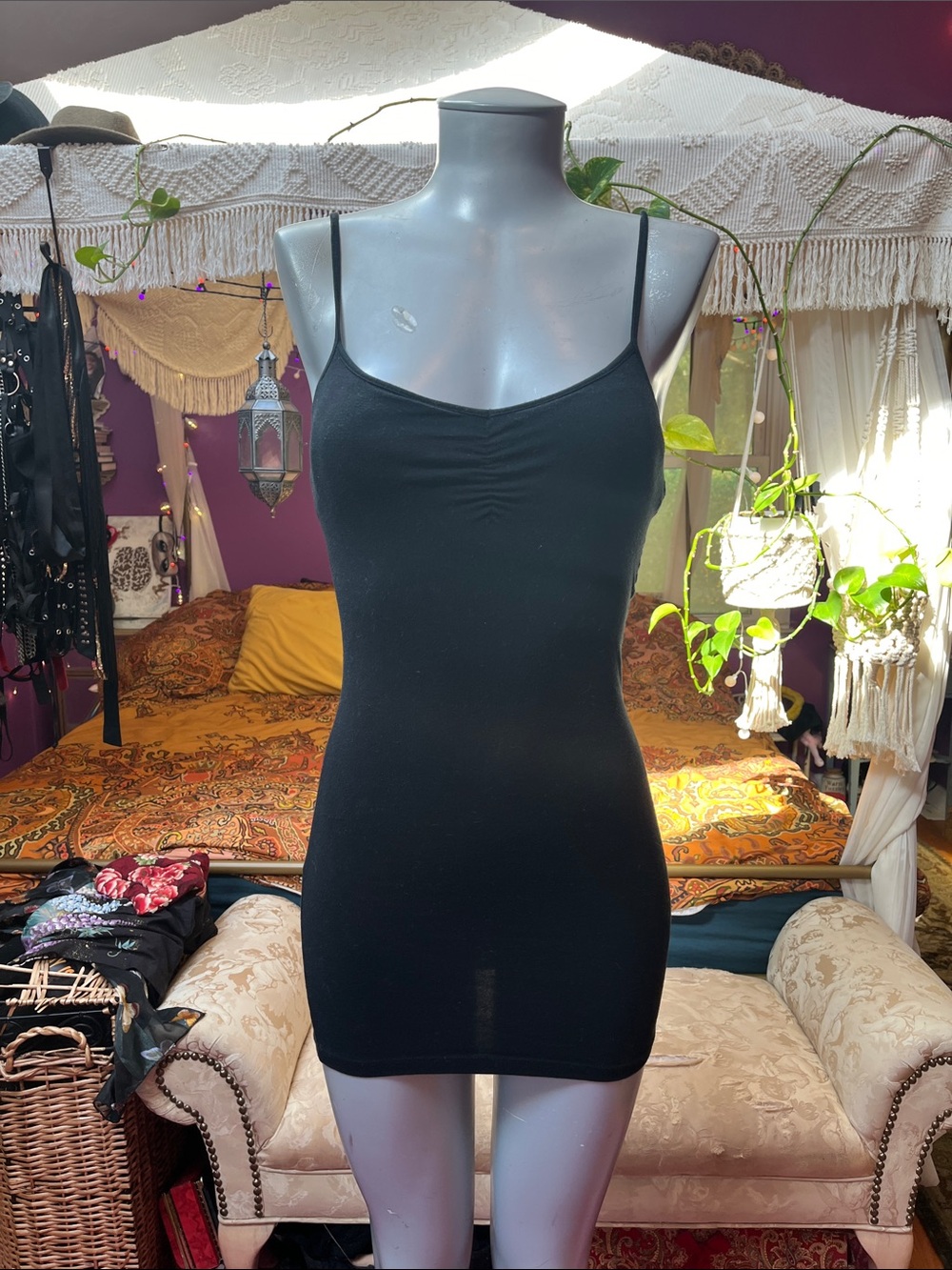 Y2K longline layering camisole cami tank top